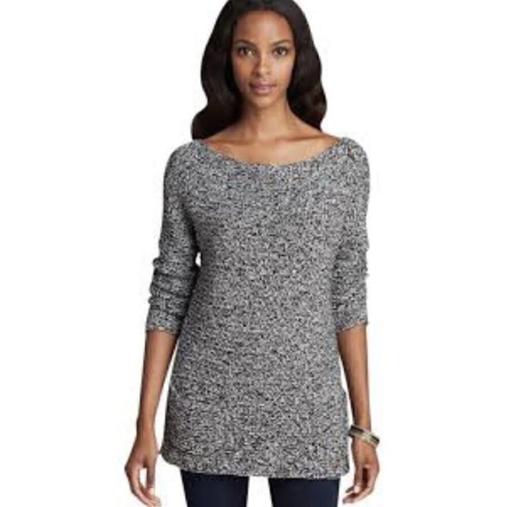 Vince Camuto Two-Pocket Black/White Sweater Size Large